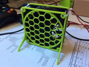 fan guard 80 mm remixed diy power supply 3d print model - Mito3D