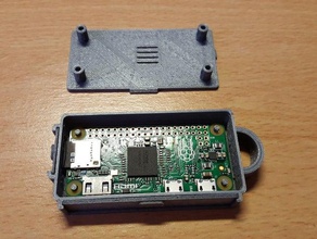 raspberry pi null Schlüsselbund Fall - Elektronik pi-zeor case 3d print model - Mito3D