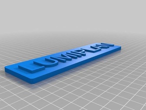 mon personnalisés nom intelligent tag des signes logos 3d print model - Mito3D