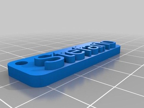 il mio personalizzato nome intelligente tag i segni loghi 3d print model - Mito3D