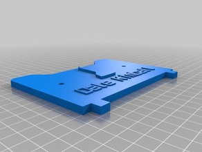 dale placa posterior 3d de la impresora accesorios personalizado 3d print model - Mito3D
