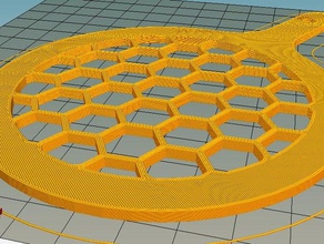 hexagons coffee stencil kitchen dining 3d print model - Mito3D