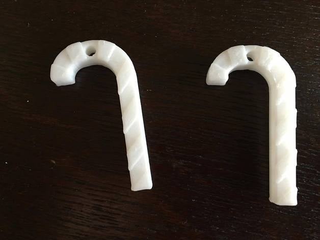 candy cane orecchini 3D print model - Mito3D