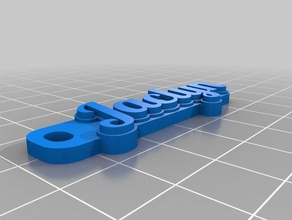 jaclyn keychains customized 3d print model - Mito3D