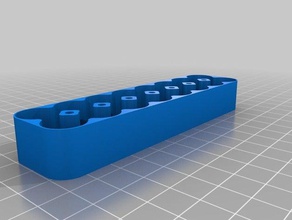 15 mm 2x8 pil tutucu kaplar özelleştirilmiş 3d print model - Mito3D