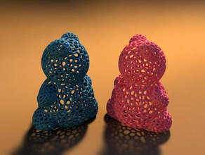 best friends pair bear kawaii vol04 animals christmas cute gift 3d print model - Mito3D