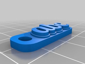 abc keychains customized 3d print model - Mito3D