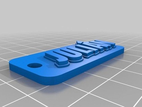 juli&aacuten Anahtarlık özelleştirilmiş 3d print model - Mito3D