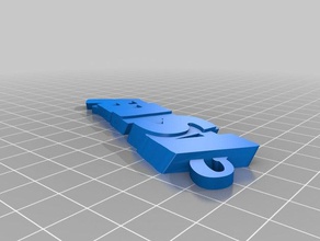 il mio personalizzato ashley keyfob portachiavi organizzazione 3d print model - Mito3D