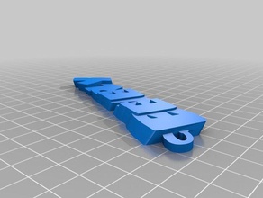 my customized beverly keyring keyfob organization 3d print model - Mito3D