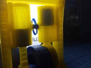 de tamaño insuficiente pistón oscilante doble cilindro steamair motor mecánica los juguetes mod la modificación solidworks 3d print model - Mito3D