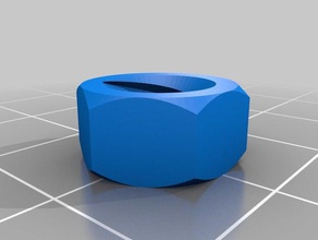 7mm pitch nut parts customized 3d print model - Mito3D