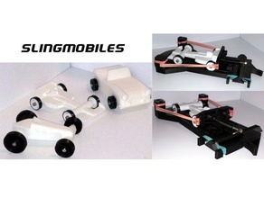 slingmobiles oyuncaklar oyunlar araba sapan tekerlekli araç 3d print model - Mito3D