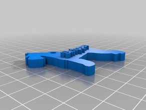 skip keychains customized 3d print model - Mito3D