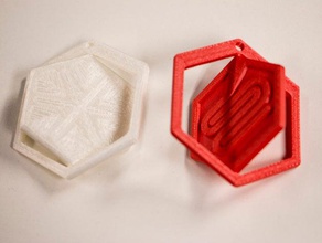 fargo 3d-Druck ornament Dekor biome3d Weihnachten bewegliche Teile 3d print model - Mito3D