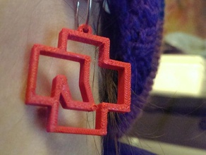 rammstein orecchino accessori 3d print model - Mito3D
