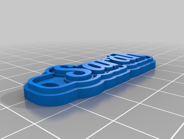 sarah keychains customized 3D print model - Mito3D