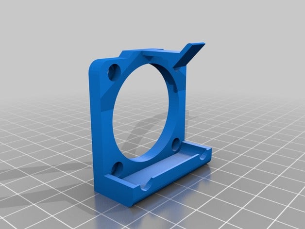 40mm fan quick disconnect 3d printer parts mount release 3D print model - Mito3D