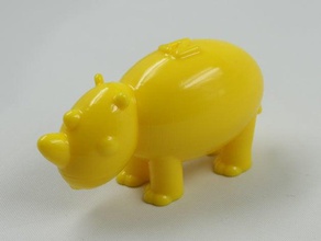 rhinoceros nt animals toys games nikoss 3d print model - Mito3D