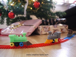 ct toy train tracks playsets dualprint dualstrusion locomotive model trains rail rails toyplayset toys trainplayset wagon 3d print model - Mito3D