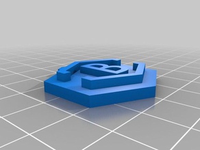 beeva ilk Anahtarlık paralar rozetleri inicial llavero 3d print model - Mito3D