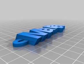 maria keyfob organização personalizado 3d print model - Mito3D