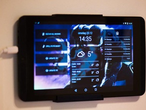 nvidia shield wall mount tablet holder 3d print model - Mito3D