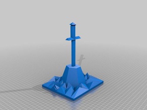 espada de pedra 3d impressão 3d print model - Mito3D