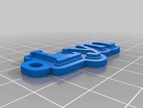 pauldo Schlüsselanhänger angepasst 3d print model - Mito3D