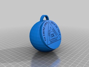 aa navidad orniment 3d impresión 3d print model - Mito3D