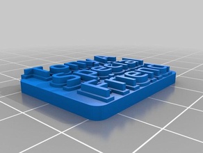 tony Schlüsselanhänger angepasst 3d print model - Mito3D