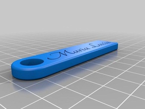 llavero maria luc&iacutea accesorios personalizado 3d print model - Mito3D