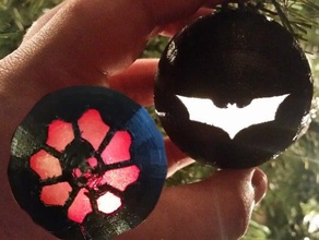 light up ornaments batman gears war decor battery christmas gow holiday decoration led logo string switch symbol 3d print model - Mito3D
