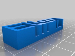 Typenschild ellen Skulpturen angepasst 3d print model - Mito3D