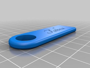 schl&uumlsselanh&aumlnger tabea accesorios personalizado 3d print model - Mito3D