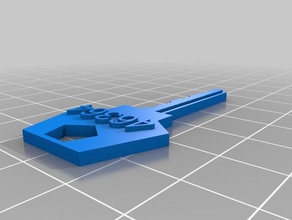 clé ménage de fournitures personnalisé 3d print model - Mito3D