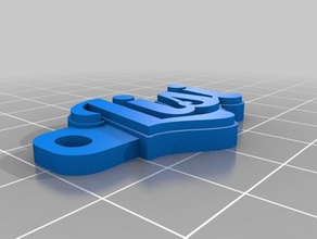 mae lisis de porte-clés personnalisé 3d print model - Mito3D