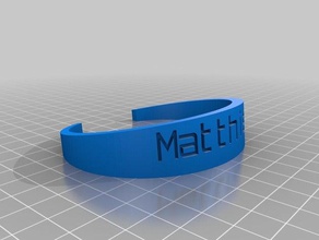 matthieu bracelet bracelets customized 3d print model - Mito3D