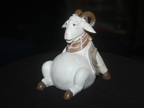 goat sculptures 3d print model - Mito3D