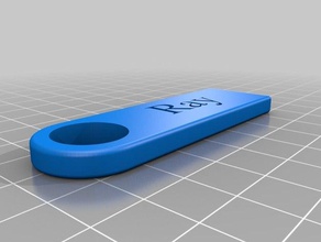 sleutelhanger ray aksesuarlar özelleştirilmiş 3d print model - Mito3D