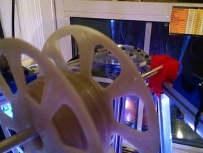 small diameter spool holder kossel clear 3d printer parts filament 3d print model - Mito3D