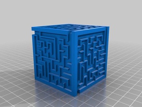 meine kundenspezifische zufällige Labyrinth-Würfel-generator rein openscad - Spielzeug Spiele 3d print model - Mito3D