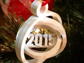 2015 cardán de adorno decoración navidad lugar impresión 3d print model - Mito3D