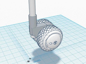 robot rear caster model robots 3d print model - Mito3D