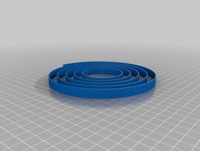 spiral bed level test air port 3d printing tests customized 3d print model - Mito3D