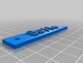 meine angepasste schluesselanhaenger namensschild 3d drucken 3d print model - Mito3D