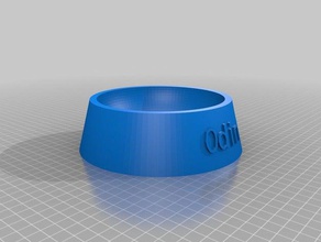 odins first bowl pets customized 3d print model - Mito3D