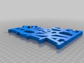 buonnatale palavra mensagem esculturas personalizado 3d print model - Mito3D