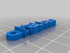 portachiavi matteo organizzazione personalizzato 3d print model - Mito3D