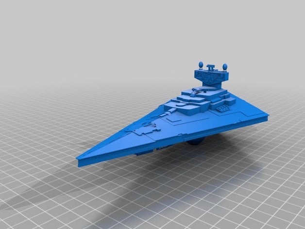 ımperial star destroyer 3d baskı darth vader uçak alanı uzay gemisi starwars wars 3D print model - Mito3D